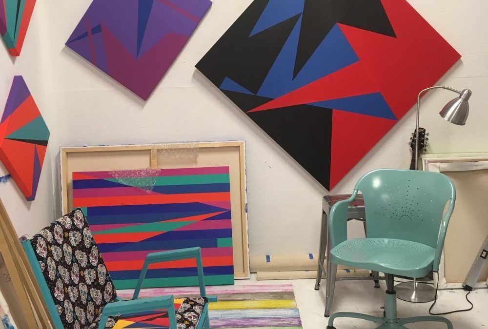 Visiting the studio of artist Claudio Roncoli